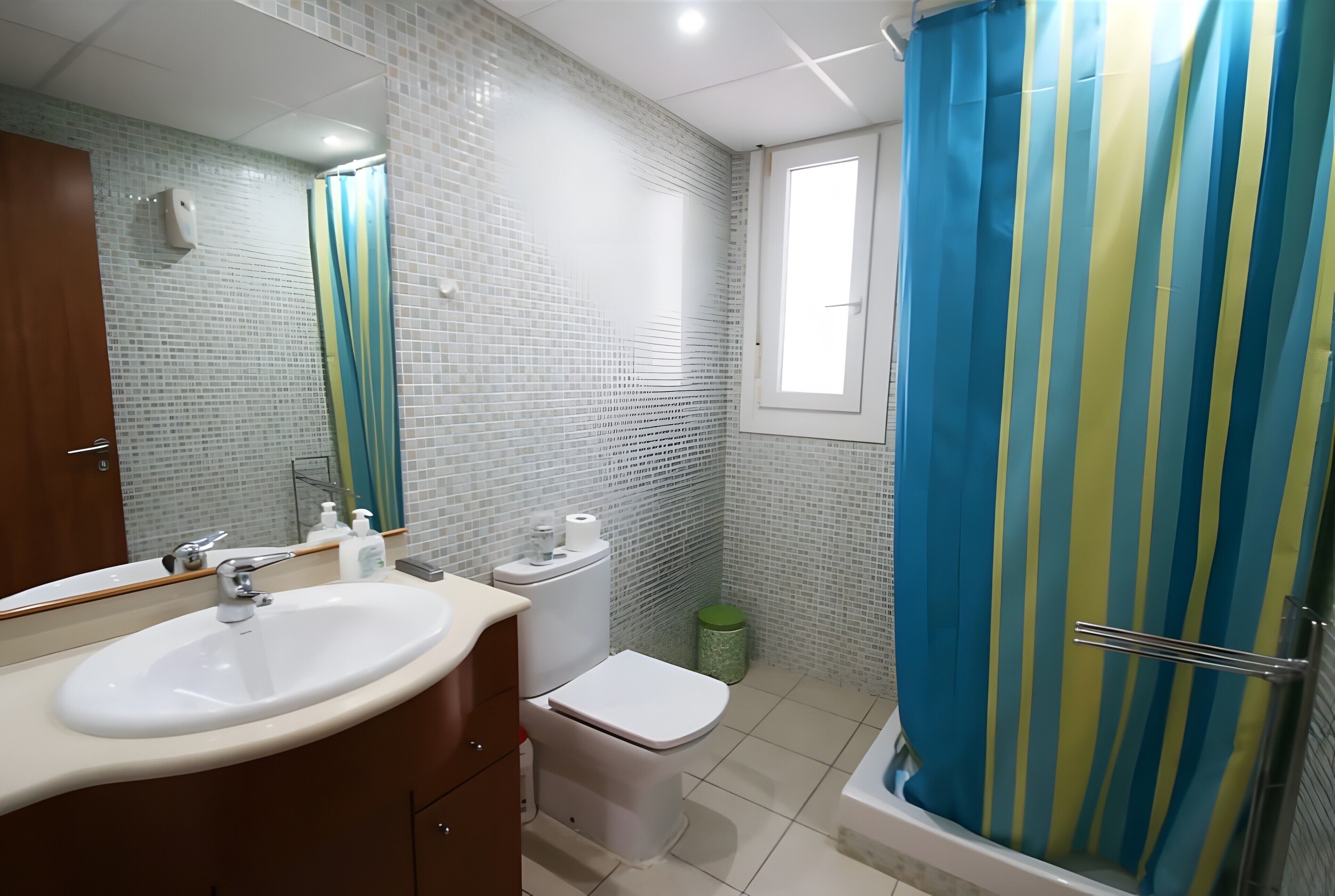 Douche, serviettes fournies