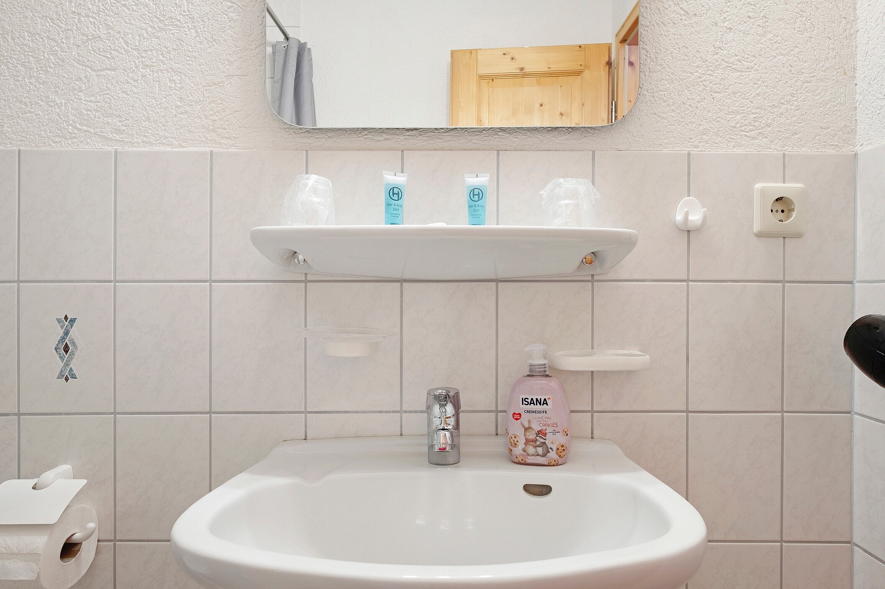 Douche, serviettes fournies