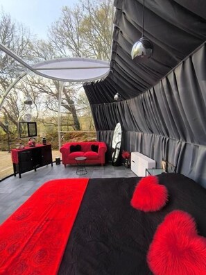 Zelt, 1 King-Bett, Gartenblick