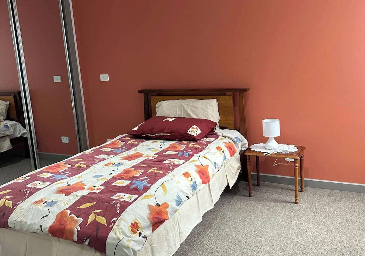 1 bedroom, iron/ironing board, bed sheets
