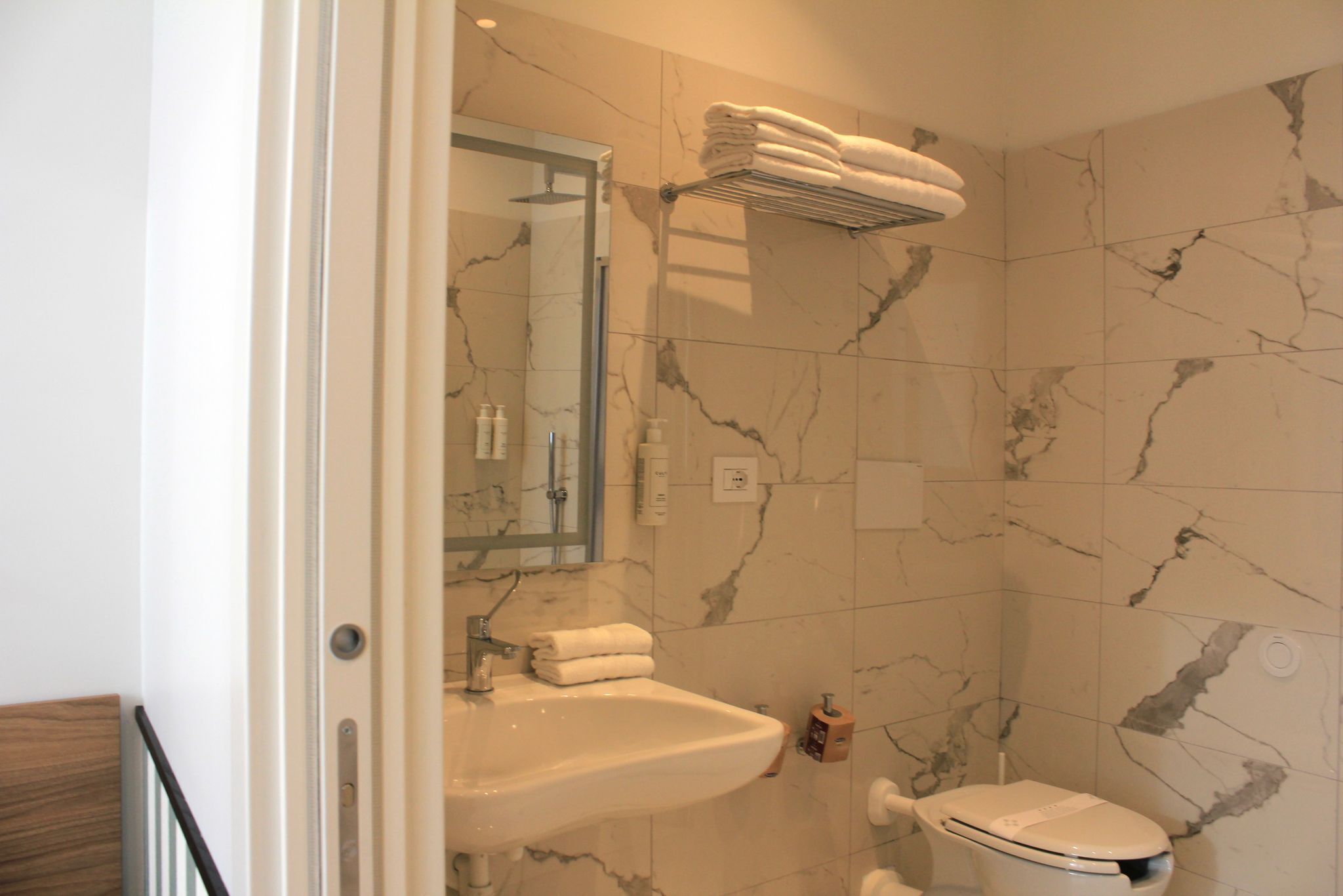 Classic Double or Twin Room | Bathroom | Hair dryer, slippers, towels, soap