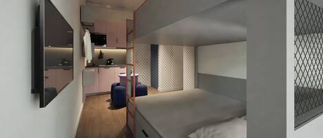 Studio Familial | Bureau, Wi-Fi gratuit, draps fournis