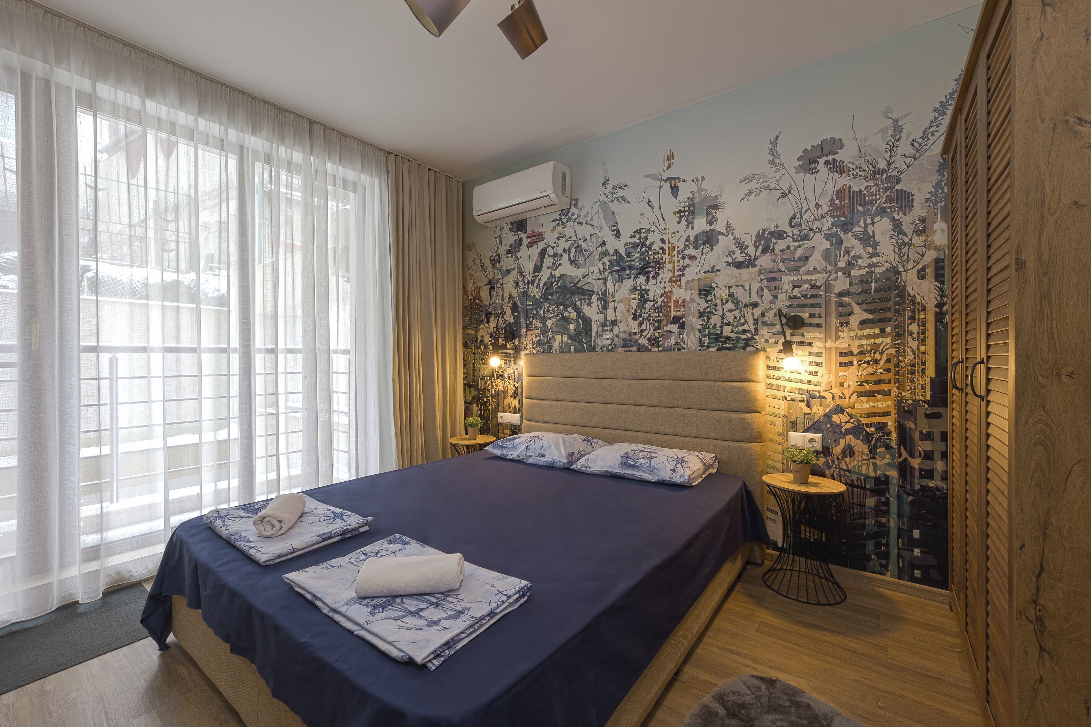 1 bedroom, iron/ironing board, bed sheets