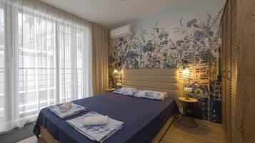 1 bedroom, iron/ironing board, bed sheets