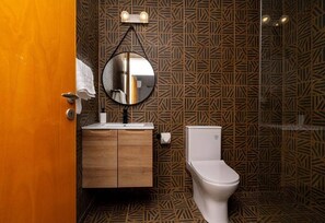 Dusche, Haartrockner, Seife