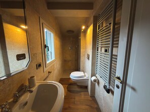 Shower, hair dryer, bidet, towels - Terrace over Santa Croce the most beautiful church in Florence (Firenze)