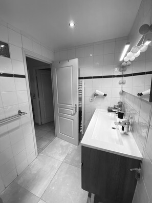 Shower, hair dryer