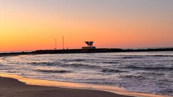 Vlak bij het strand