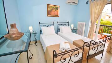 2 bedrooms, iron/ironing board, WiFi, bed sheets
