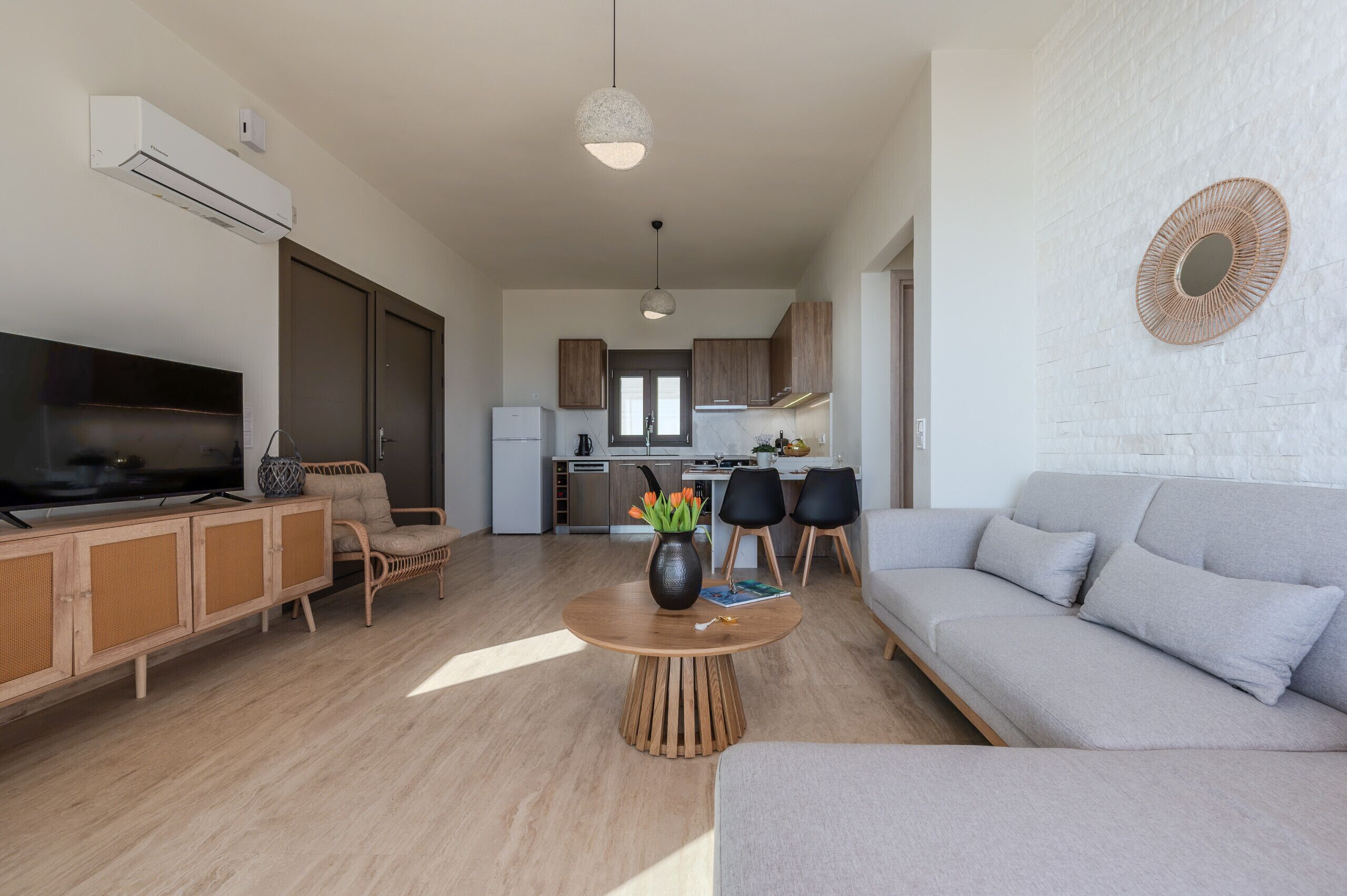 Villa, 2 Bedrooms, Private Pool, Sea View | Living room