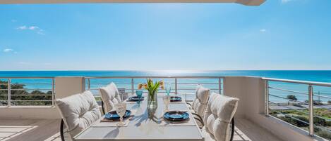 Villa, 2 Bedrooms, Private Pool, Sea View | Balcony view