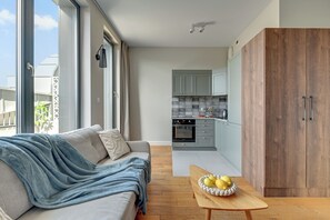 Apartamento standard | Ferros/tábuas de passar roupa, berços (sobretaxa), Wi-Fi de cortesia