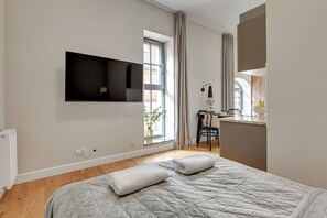 Suite Studio Standard | Fer et planche à repasser, lits bébé (en supplément), Wi-Fi gratuit