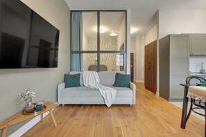 Standard-Apartment | Bügeleisen/Bügelbrett, Babybetten, kostenloses WLAN, Bettwäsche