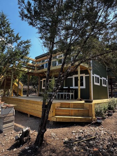 Tiny home in 10 acres with goats!