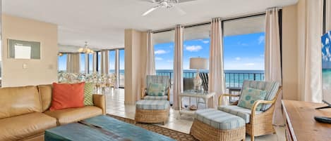 Condo, Multiple Beds, Balcony, Ocean View (Edgewater 2-312) | Living area