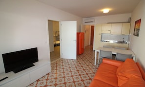 Apartamento, 1 habitación, terraza | Sala de estar