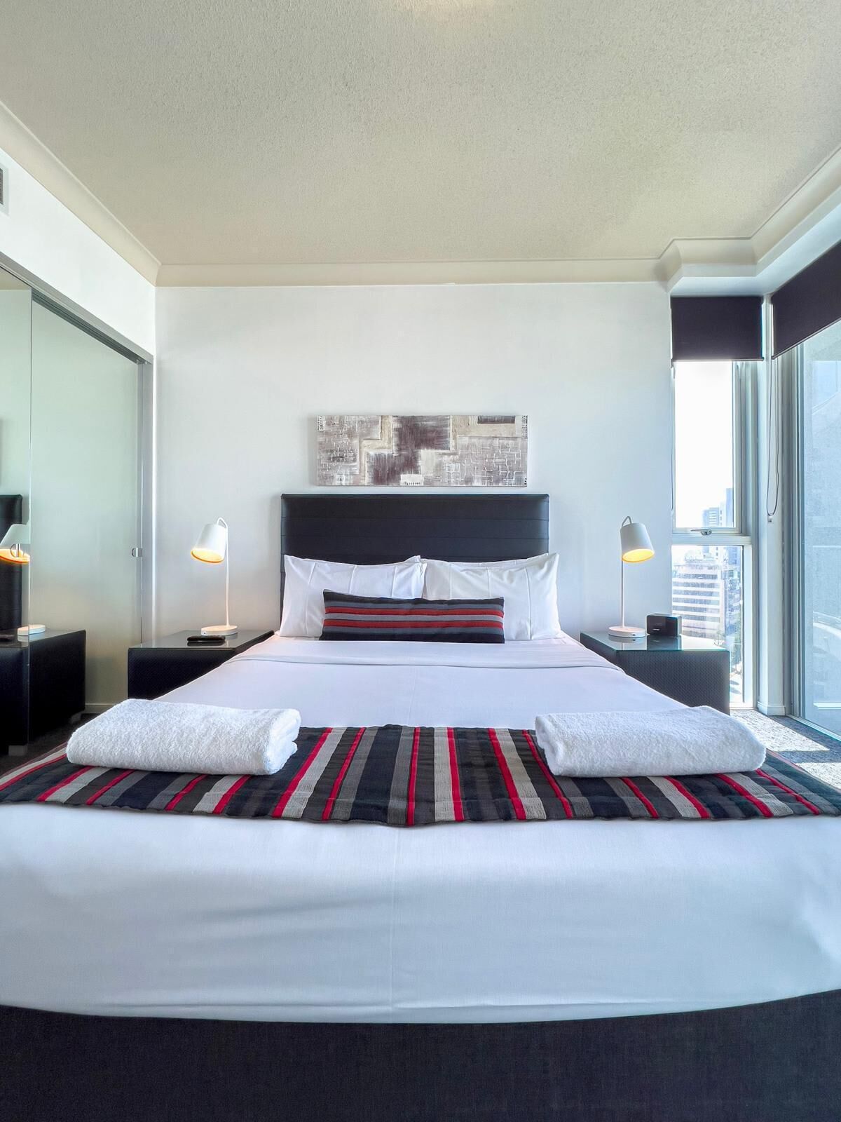 2 bedrooms, iron/ironing board, travel crib, WiFi