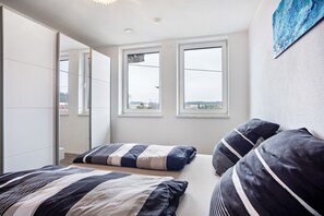 2 dormitorios, wifi, ropa de cama y accesible en silla de ruedas
