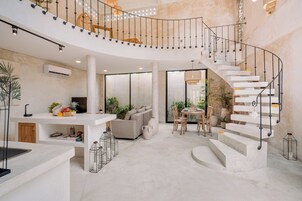 Villa, 2 Bedrooms, Private Pool, Pool View | Living room | 52-inch Smart TV with cable channels, Netflix, streaming services