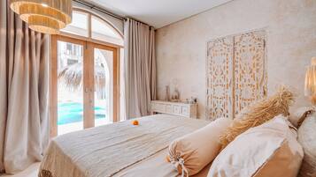 Villa, 2 Bedrooms, Private Pool, Pool View | In-room safe, individually decorated, individually furnished, desk