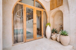Villa, 2 Bedrooms, Private Pool, Pool View | In-room safe, desk, laptop workspace, blackout drapes