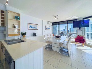 Interior - Cavill Ave Waterfront Apt with Pool & River View (Surfers Paradise)