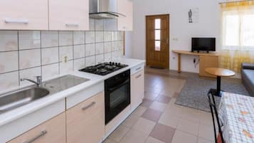 Apartment (TwoBedroom Apartment With Terrace) | Private kitchen | Fridge