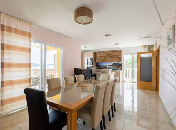 Villa (Six Bedroom Villa with Outdoor Pool, ) | Dining room - Villa Ana With Outdoor Pool, Sauna and Hot-tub (Kastela)