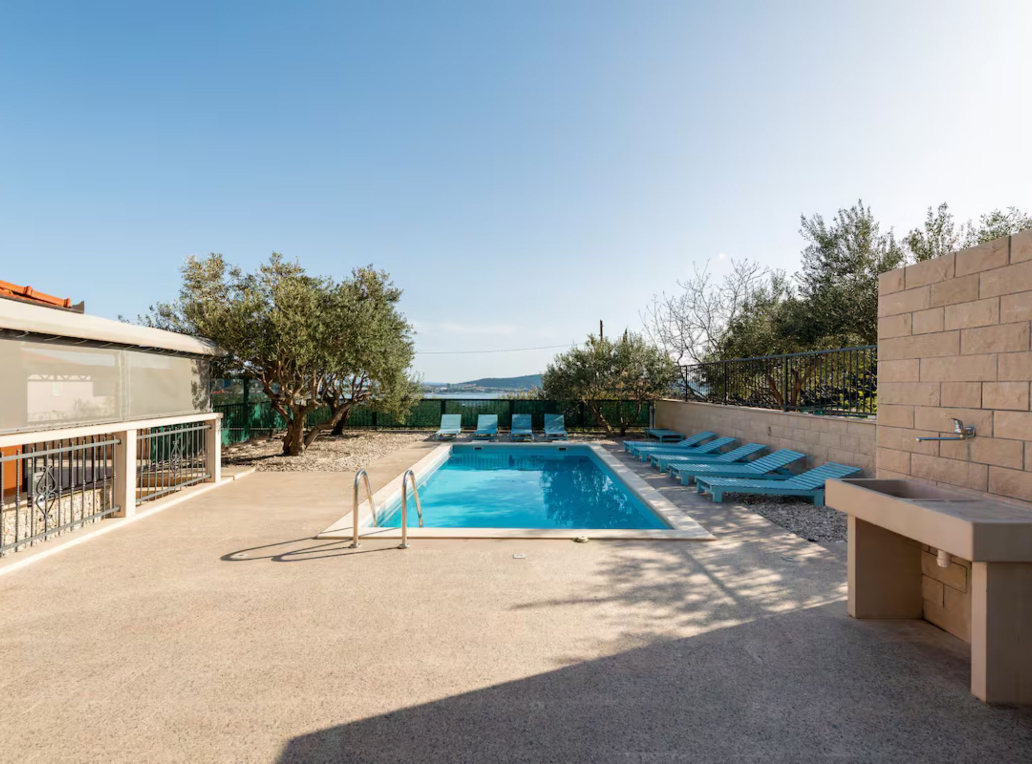 Villa (Six Bedroom Villa with Outdoor Pool, ) | Pool | Outdoor pool, sun loungers