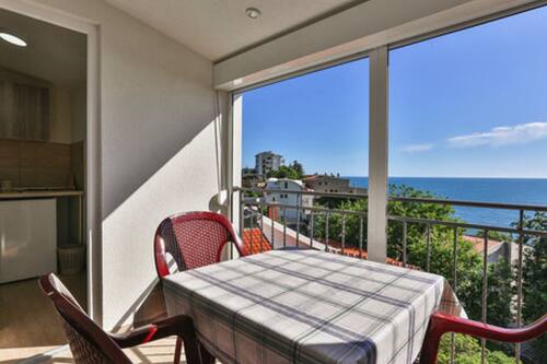 Estudio (Studio Apartment with Sea View and Te) | Terraza o patio