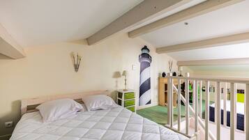 2 slaapkamers, een strijkplank/strijkijzer