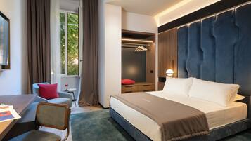 Dobbeltrom – executive, bakgårdsutsikt | Individuelt dekorert, individuelt innredet og strykejern/-brett