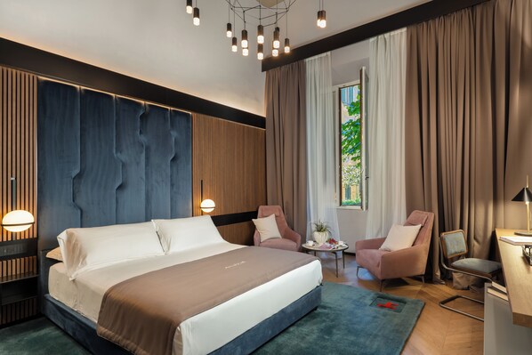 Kahden hengen superior-huone, näköala pihalle | Yksilöllisesti sisustettu, yksilöllisesti kalustettu