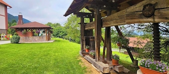 Large family apartment for 12 people with private estate & animals