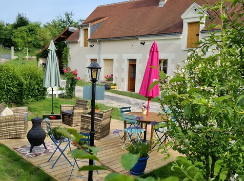 Chambre d’hôtes « La Magaudière - La Laiterie » avec terrasse, jardin  et Wi-Fi