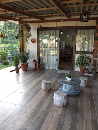 Outdoor dining. Quiet Corner