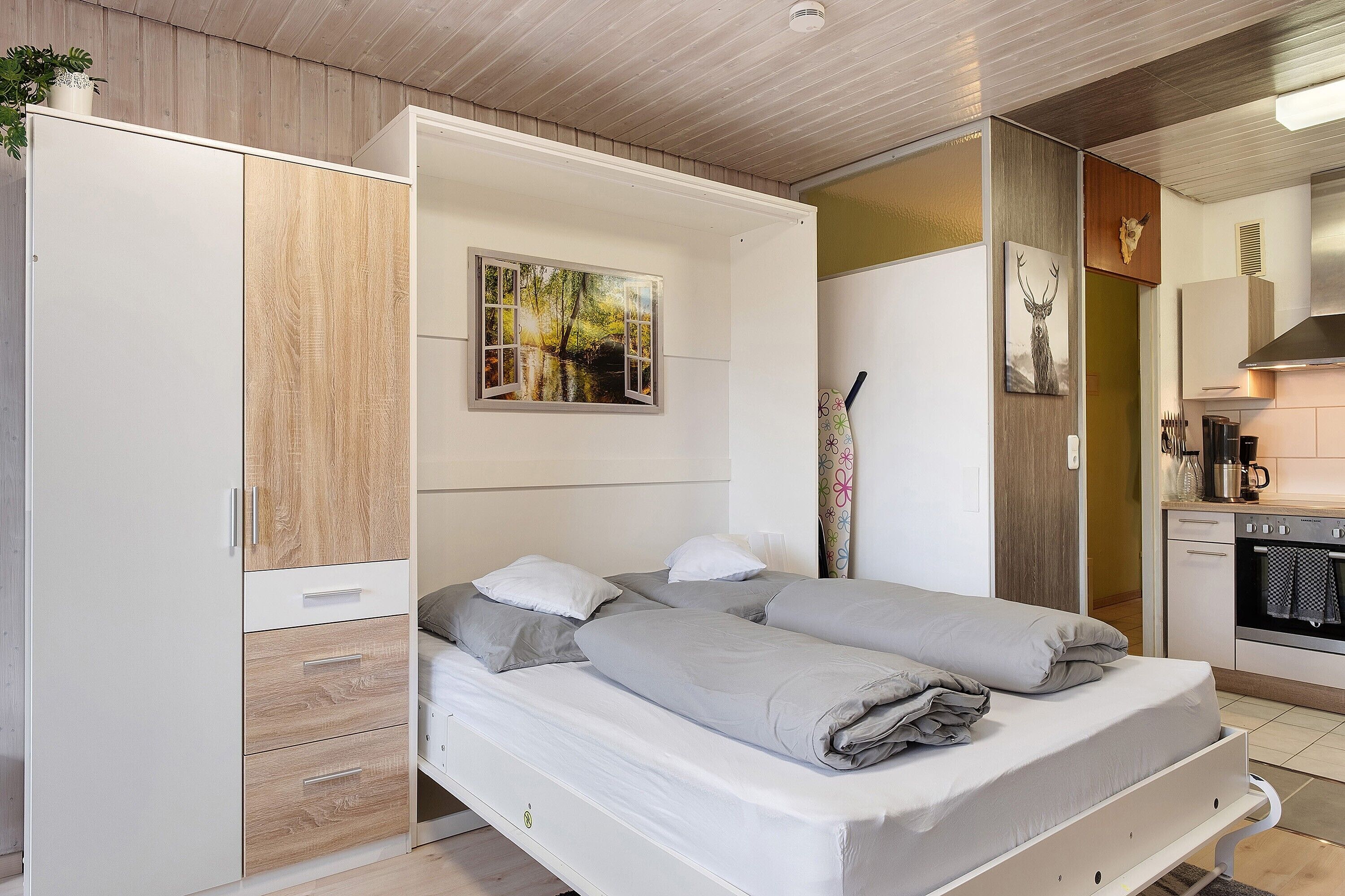 1 habitación, tabla de planchar con plancha, wifi y ropa de cama 