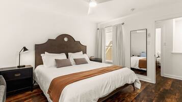 Iron/ironing board, travel crib, free WiFi, bed sheets