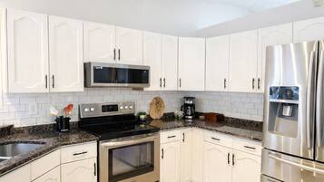 Microwave, oven, stovetop, dishwasher