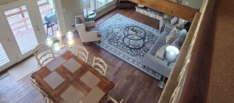 Charming 3-bedroom farmhouse with large front and back decks. Fenced in backyard