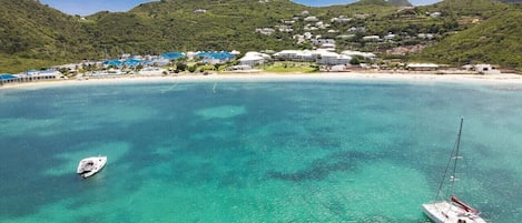 Vlak bij het strand