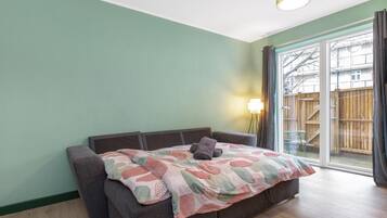Desk, iron/ironing board, free WiFi, bed sheets