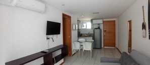 Living area - Premium Apartment | Rooftop pool with ocean view (João Pessoa)
