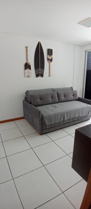 Living area - Premium Apartment | Rooftop pool with ocean view (João Pessoa)