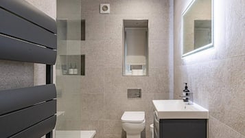 Hair dryer, towels
