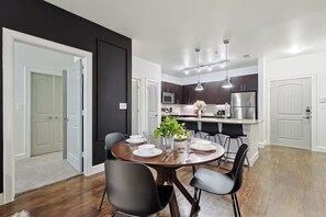 Apartment, Balcony | Dining - Stylish 2B near Legacy West Wi-Fi (Frisco)