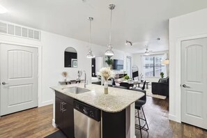 Apartment, Balcony | Interior - Stylish 2B near Legacy West Wi-Fi (Frisco)