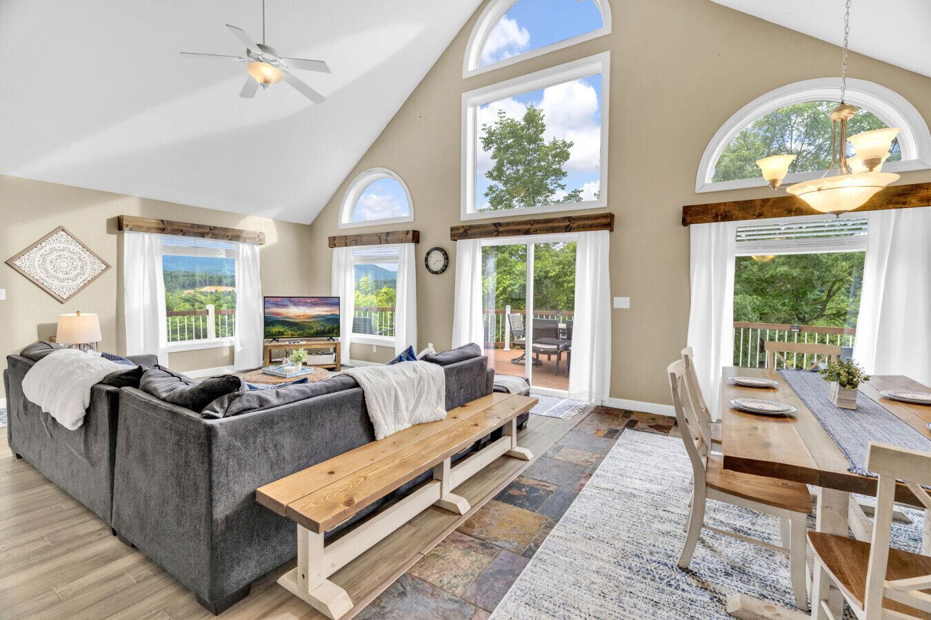 TV, DVD player, table football, computer monitors