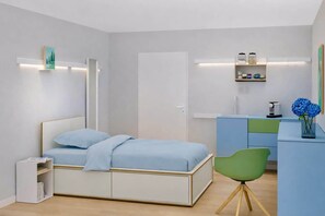 2 quartos, escrivaninha, Wi-Fi, roupa de cama